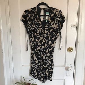 Black and Cream Romper